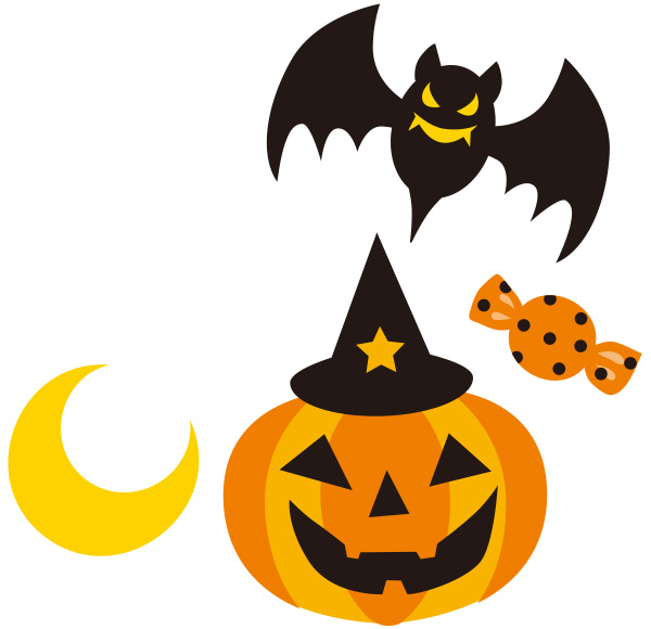 ハロウィンフラワー作成